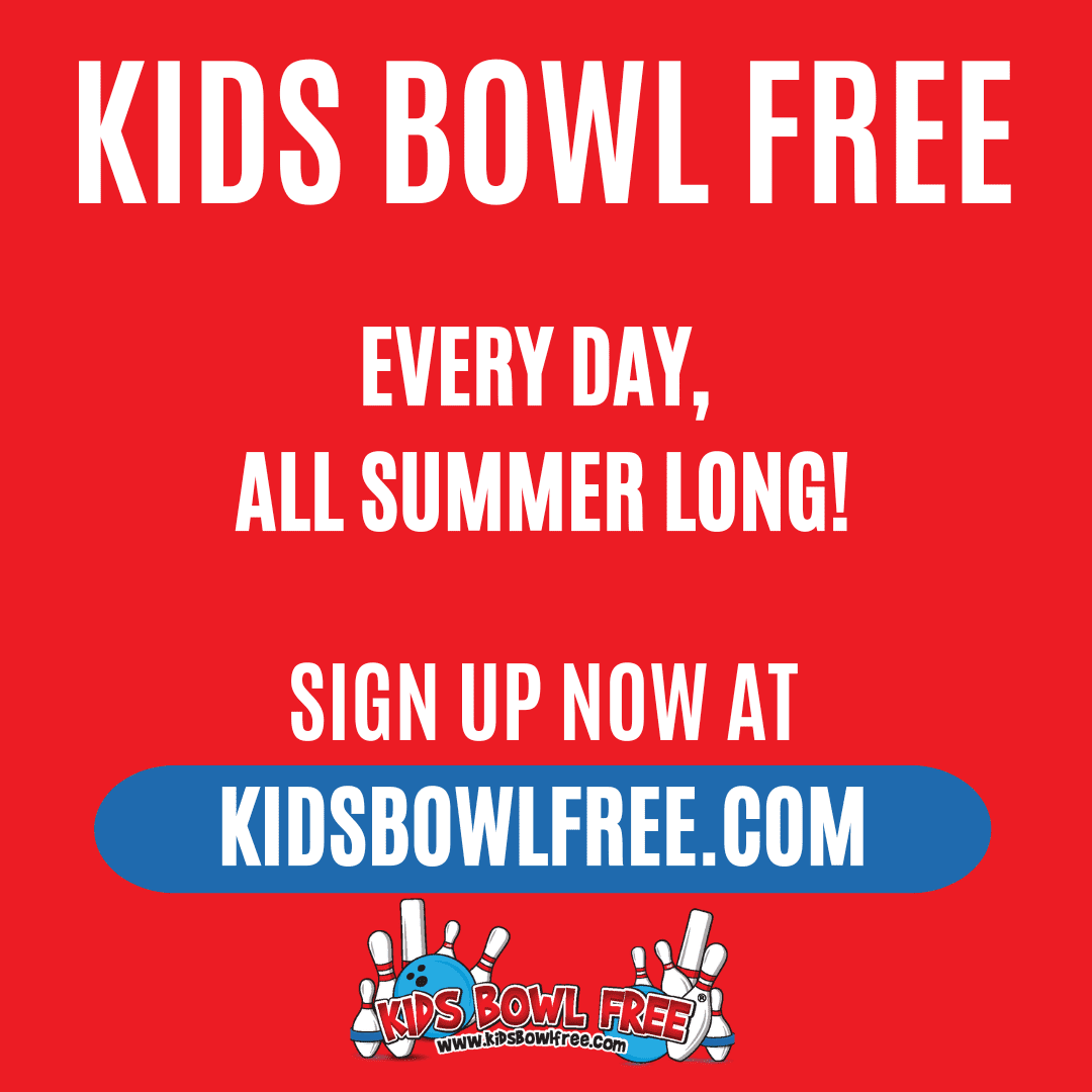 KidsBowlFreeEveryDayAllSummerRed